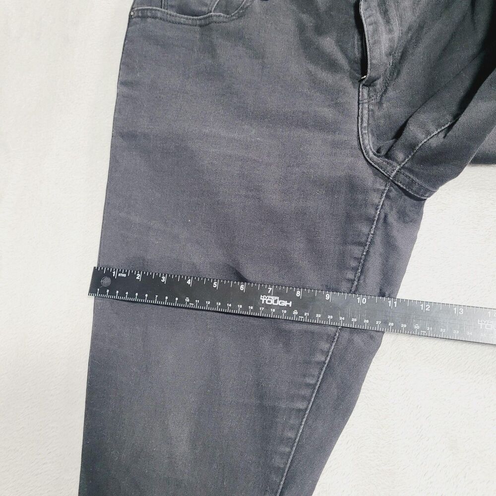 Levi's 711 Skinny Jeans Womens 16W Black Dark Wash Mid Rise Stretch Denim - Picture 13 of 16